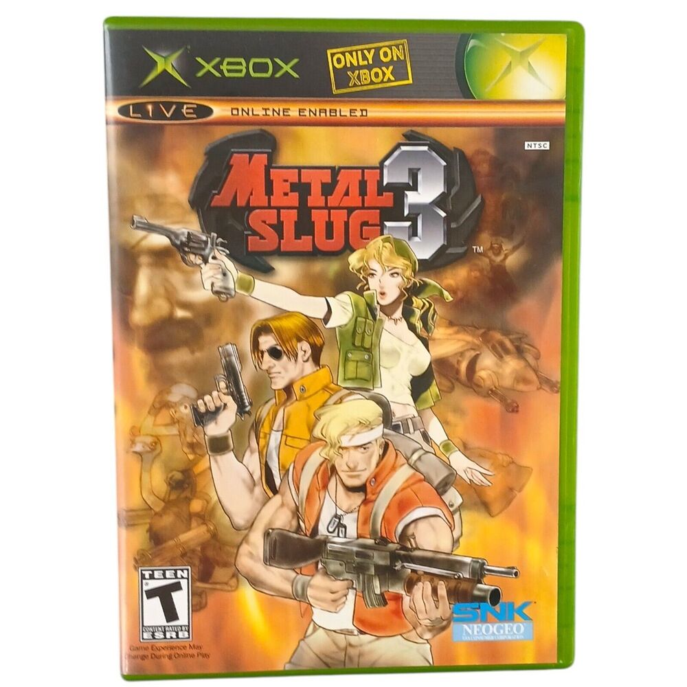 Metal Slug 3 - Original Microsoft Xbox - Tested - Authentic Complet with Manual